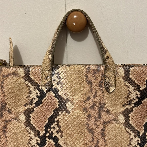 Madewell ZipTop Transport Crossbody Snake Embossed - Picture 5 of 15